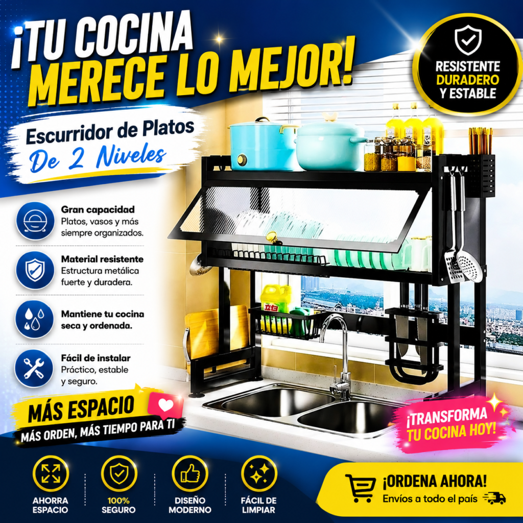 Escurridor de acero inoxidable