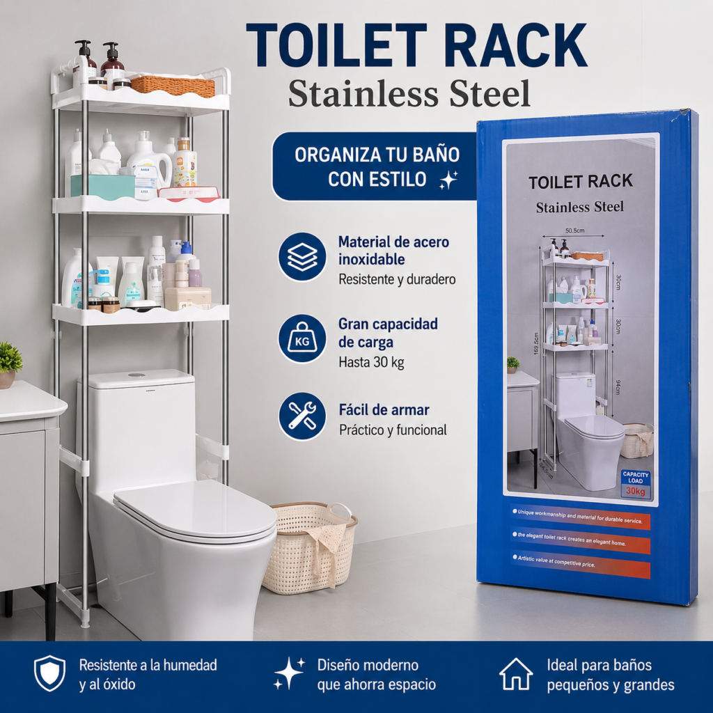 Estante de baño de Acero