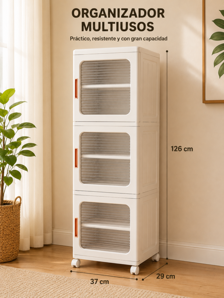 Organizador Multiusos de 3 Niveles/37 × 29 × 126