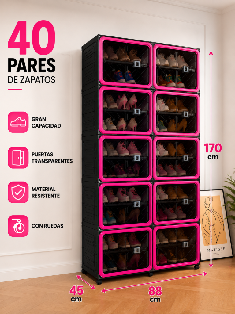 Zapatera Nórdico de 40 Pares